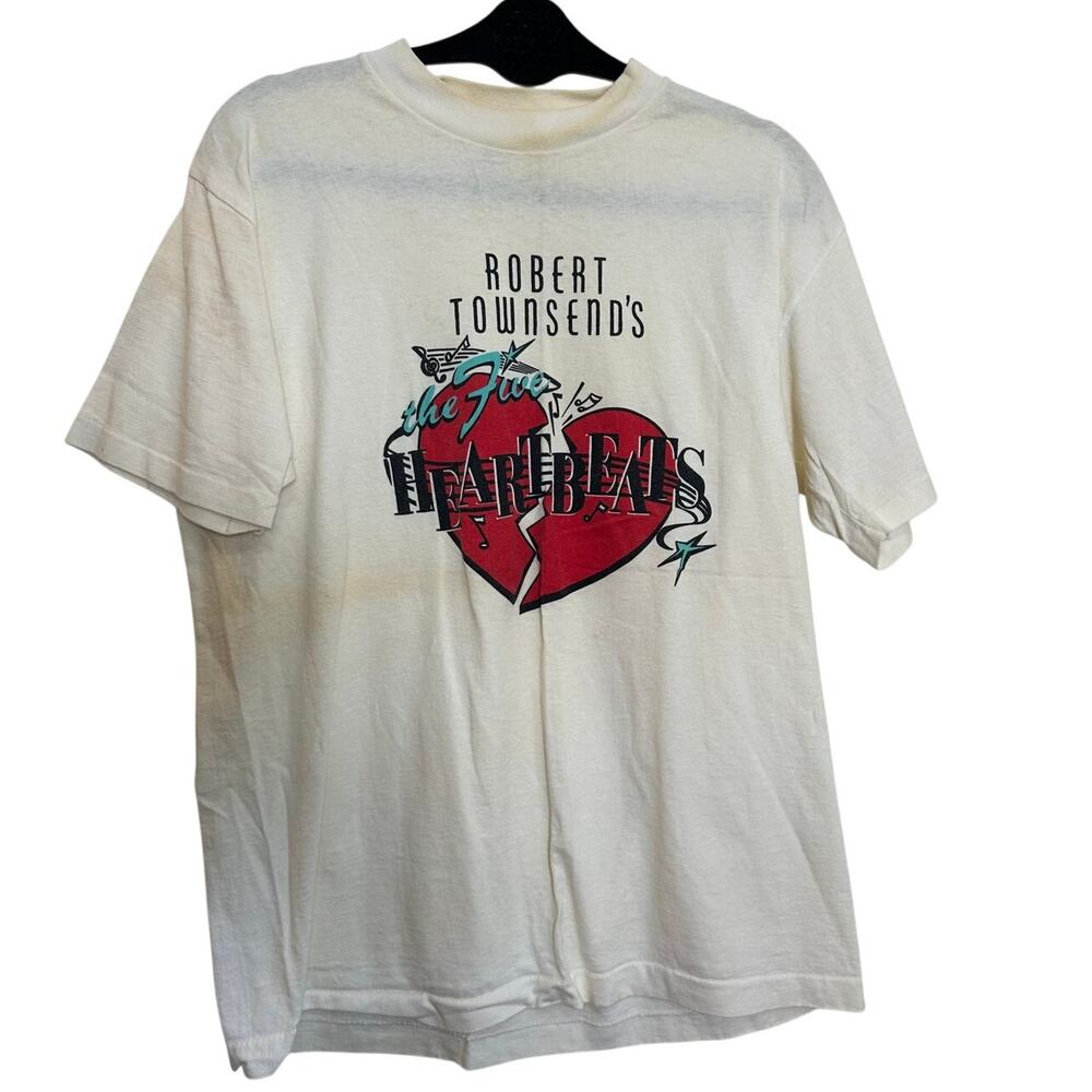 Vtg 1991 The Five Heartbeats Movie Promo T Shirt USA L Single Stitch - Picture 2 of 10
